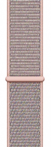 Умные часы Apple Watch Series 4, 40 мм, корпус из золотистого алюминия, спортивный браслет цвета «розовый песок» (золотистый) MU692