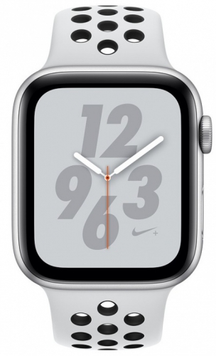 Умные часы Apple Watch Nike+ Series 4 40 мм, корпус из серебристого алюминия, спортивный ремешок Nike цвета чистая платина