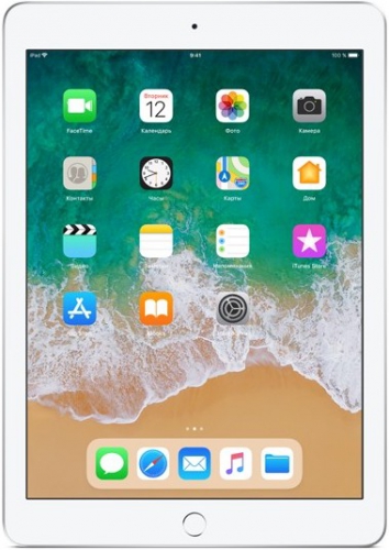 Планшет Apple iPad 9.7'' (2018) 128 Gb Wi-Fi [MR7K2] silver (серебристый)
