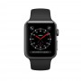 Apple Watch Series 3 Cellular 42мм, корпус из алюминия цвета «серый космос», спортивный ремешок чёрного цвета (MQK22, MQKN2)