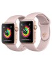 Apple Watch Series 3 42мм, корпус из золотистого алюминия, спортивный ремешок цвета «розовый песок» (MQL22)