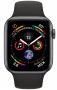 Умные часы Apple Watch Series 4, 40 мм, корпус из алюминия цвета «серый космос», спортивный ремешок черного цвета MU662