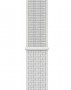 Умные часы Apple Watch Nike+ Series 4 40 мм, корпус из серебристого алюминия, спортивный ремешок Nike цвета «снежная вершина» MU7F2