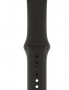 Apple Watch Series 4 44мм, корпус из алюминия цвета «серый космос», спортивный ремешок чёрного цвета (MU6D2) MU6D2