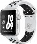 Apple Watch Nike+ Series 3 42мм, корпус из серебристого алюминия, спортивный ремешок Nike цвета «чистая платина