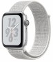 Умные часы Apple Watch Nike+ Series 4 40 мм, корпус из серебристого алюминия, спортивный ремешок Nike цвета «снежная вершина» MU7F2