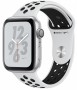 Apple Watch Nike+ Series 4, 44 мм, корпус из алюминия серебристого цвета, спортивный ремешок Nike цвета «чистая платина